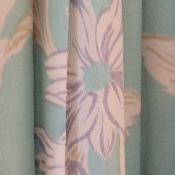 Pleated Blue and Green Midi Skirt for Casual Resort Wear - Picture 6 of 9